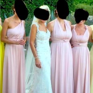 Pink bridesmaid dress